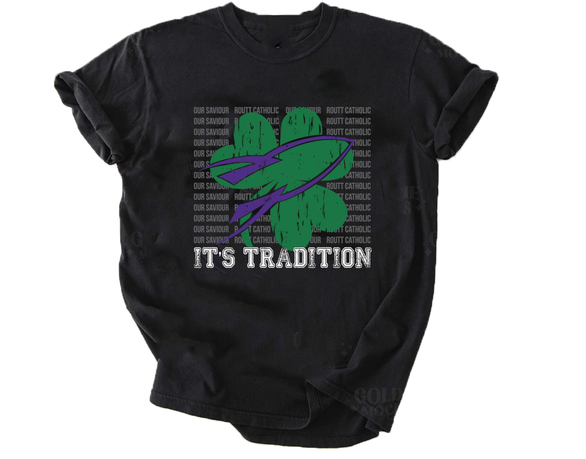 *SHAMROCKET BLACK TEE - YOUTH + ADULT