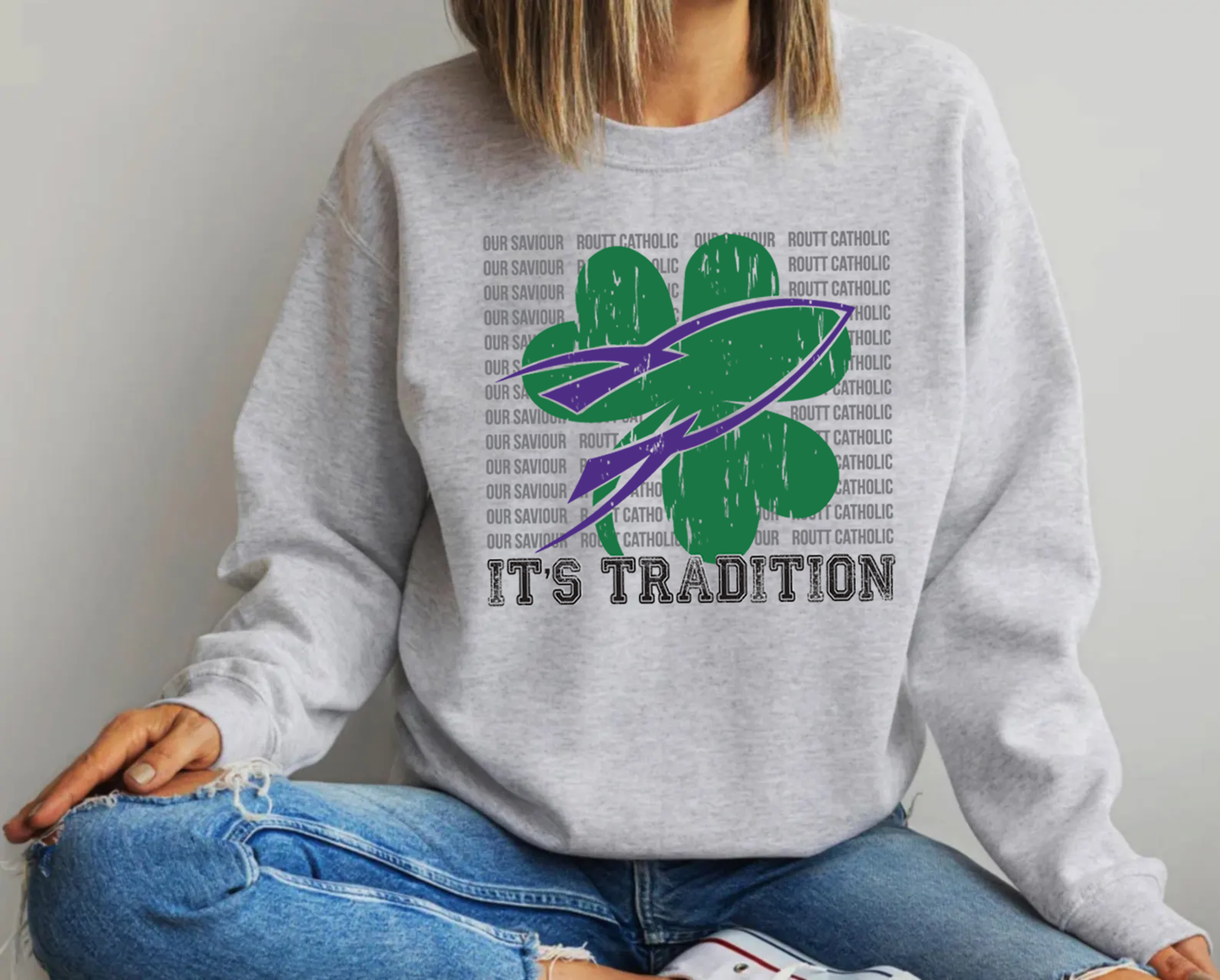 *SHAMROCKET SPORT GREY SWEATSHIRT - YOUTH + ADULT