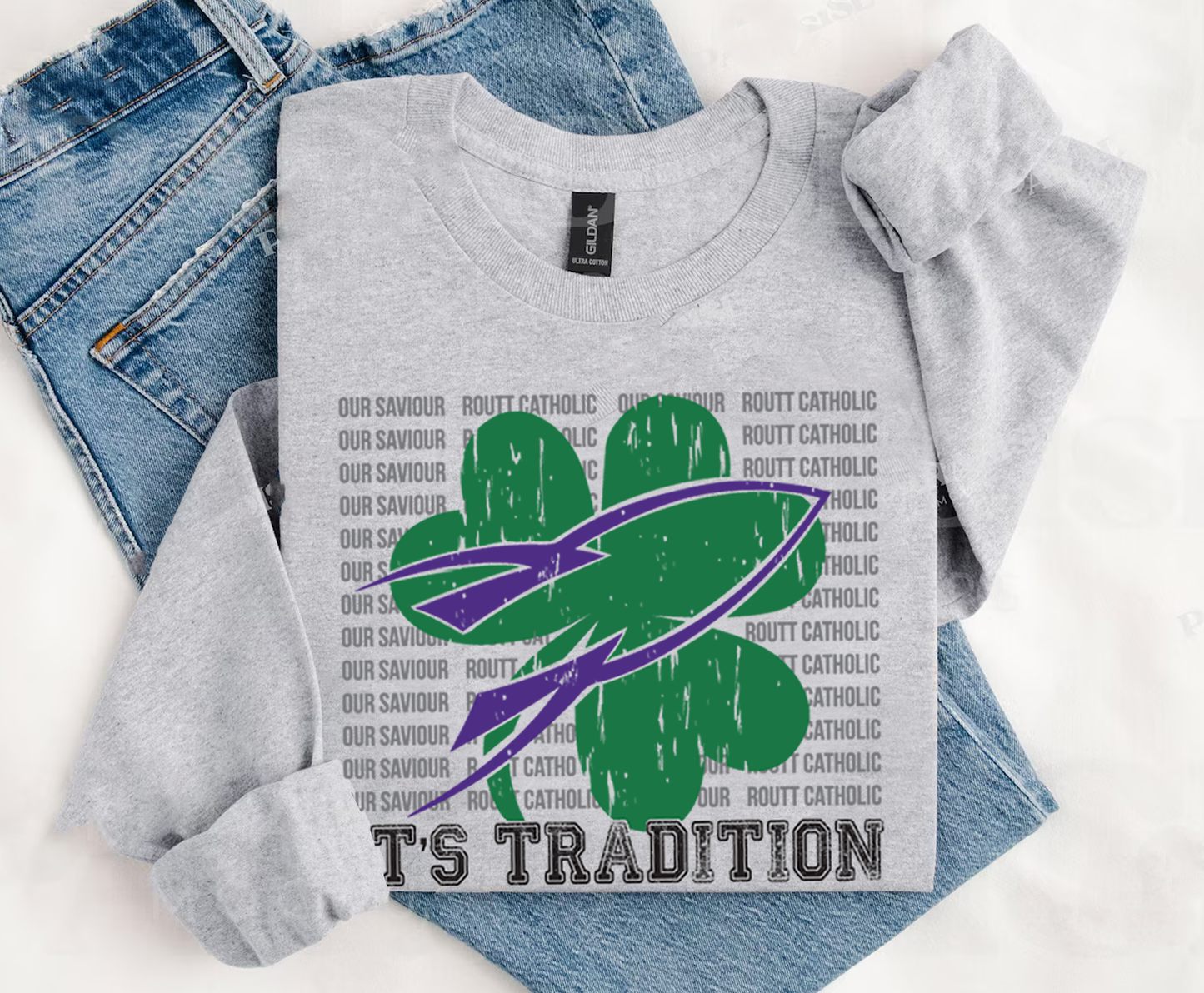 *SHAMROCKET SPORT GREY LONG SLEEVE TEE - YOUTH + ADULT