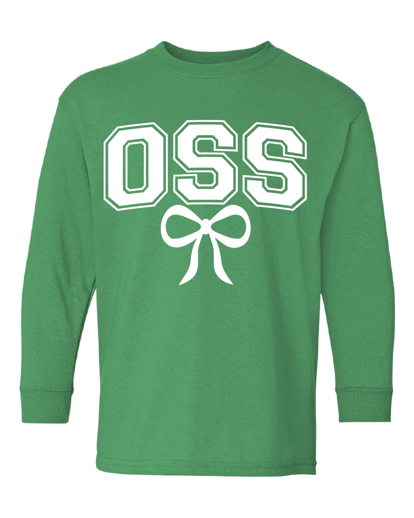 OSS Bow YOUTH + ADULT Long Sleeve T-Shirt - 100% Cotton