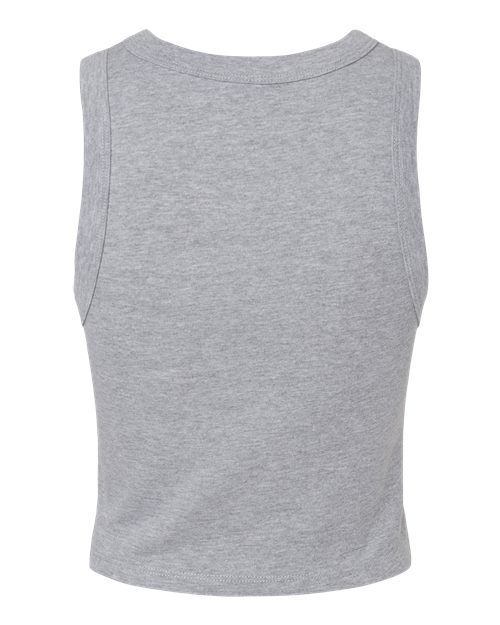 America WOMEN'S Bella Canvas Ribbed Racer Tank - ATHLETIC HEATHER GREY