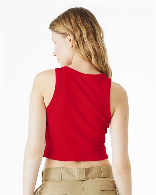 America WOMEN'S Bella Canvas Ribbed Racer Tank - RED