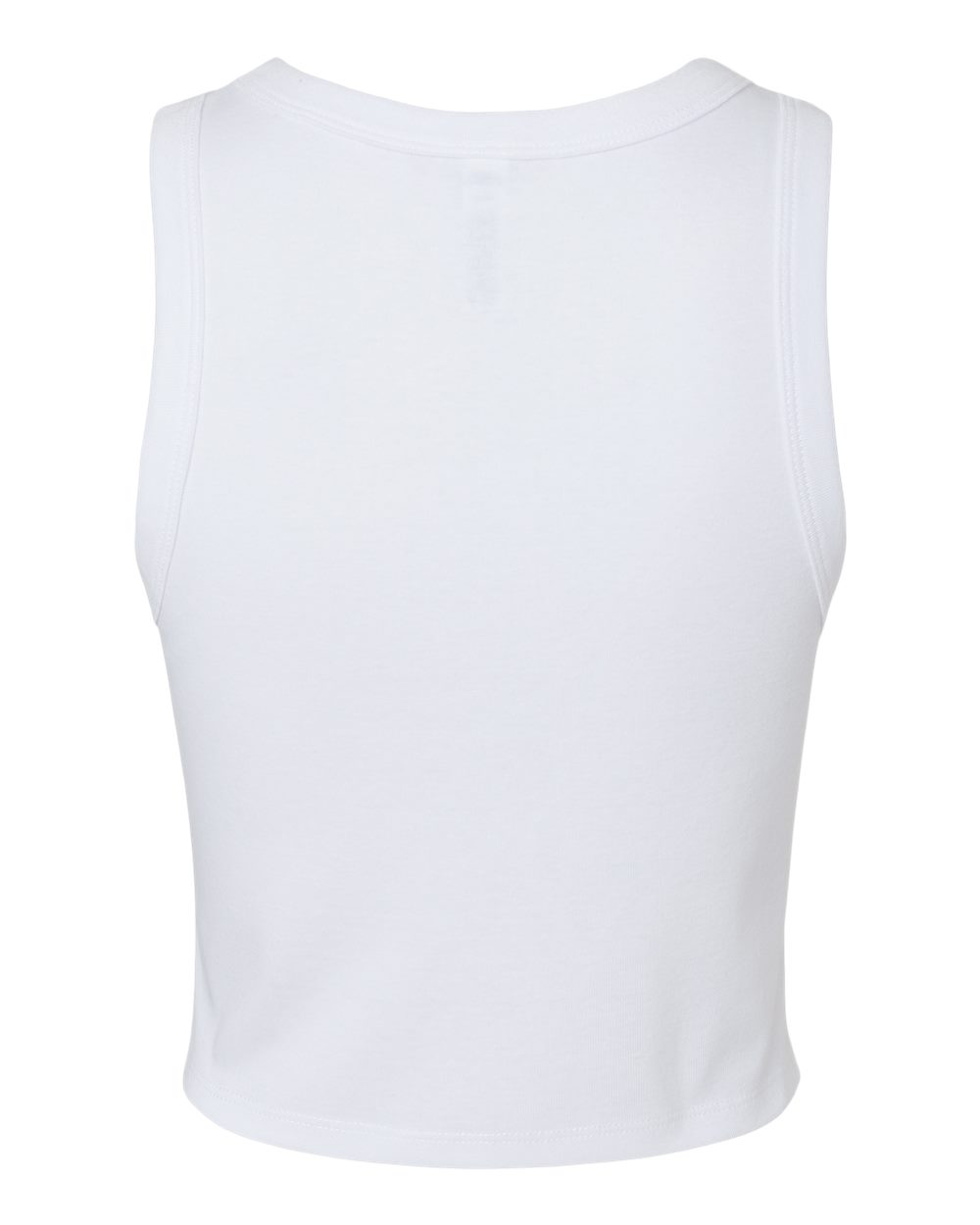 America WOMEN'S Bella Canvas Ribbed Racer Tank - WHITE