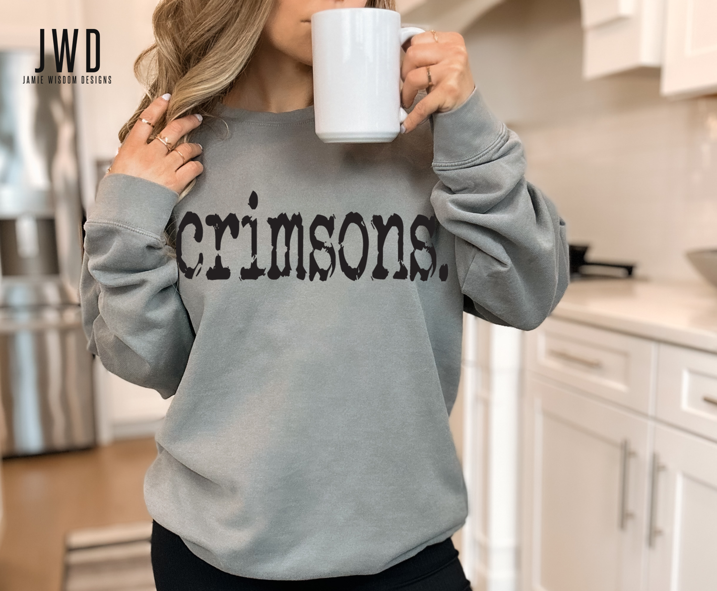 crimsons Comfort Colors Adult Unisex Crew Sweatshirt