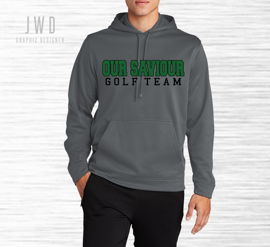 *OSS GOLF TEAM DRIFIT HOODIE - ADULT + YOUTH - DARK GREY