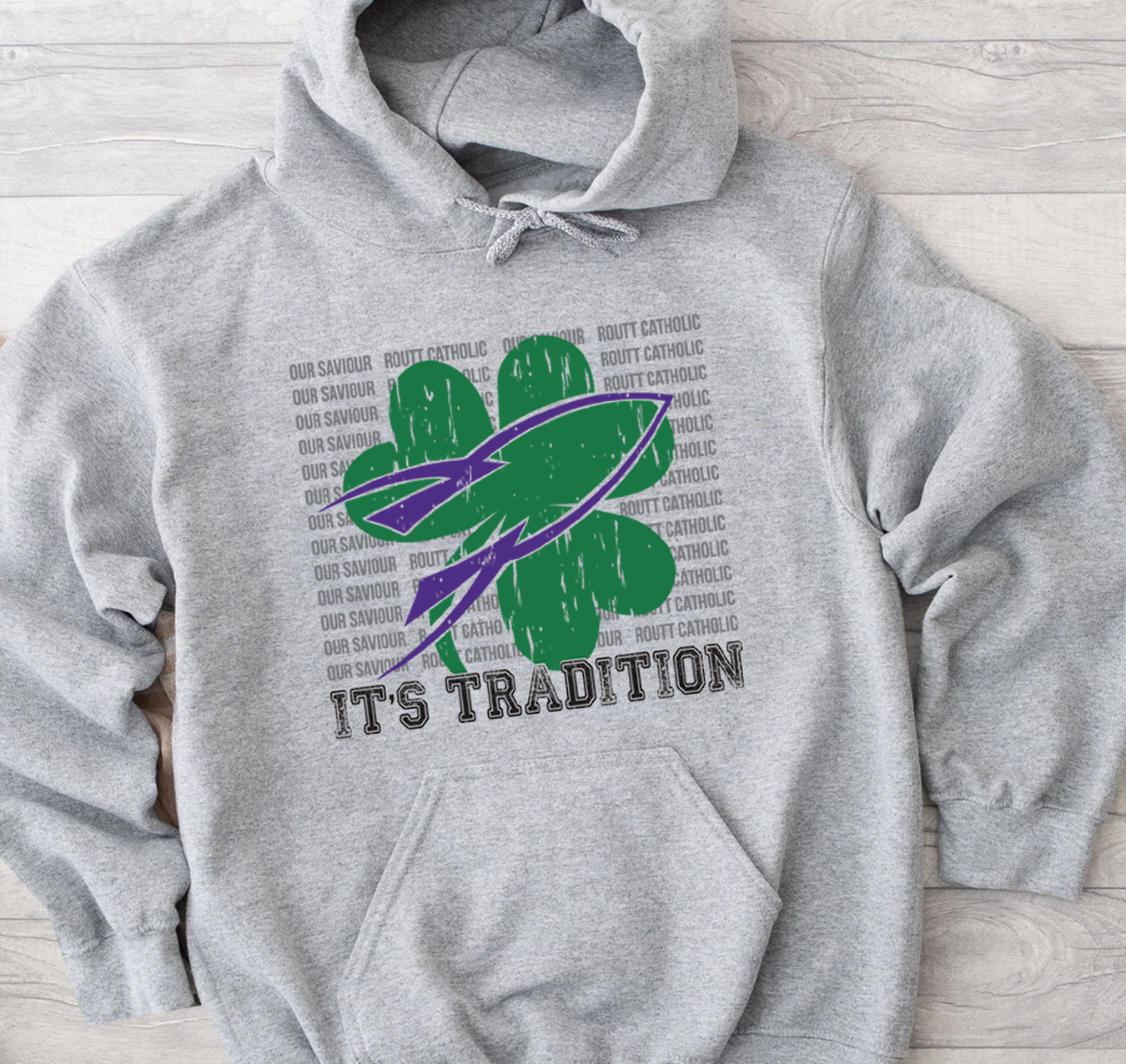 *SHAMROCKET SPORT GREY HOODIE - YOUTH + ADULT