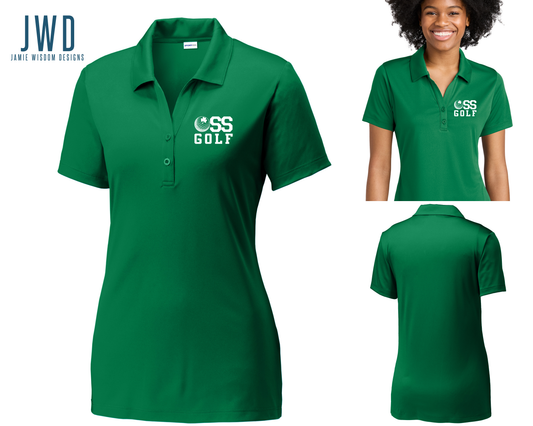 *OSS GOLF LADIES POLO - KELLY GREEN *GOLF UNIFORM*
