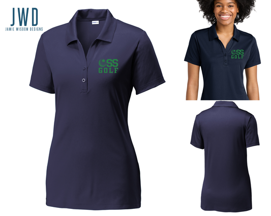 *OSS GOLF LADIES POLO - NAVY *GOLF UNIFORM*