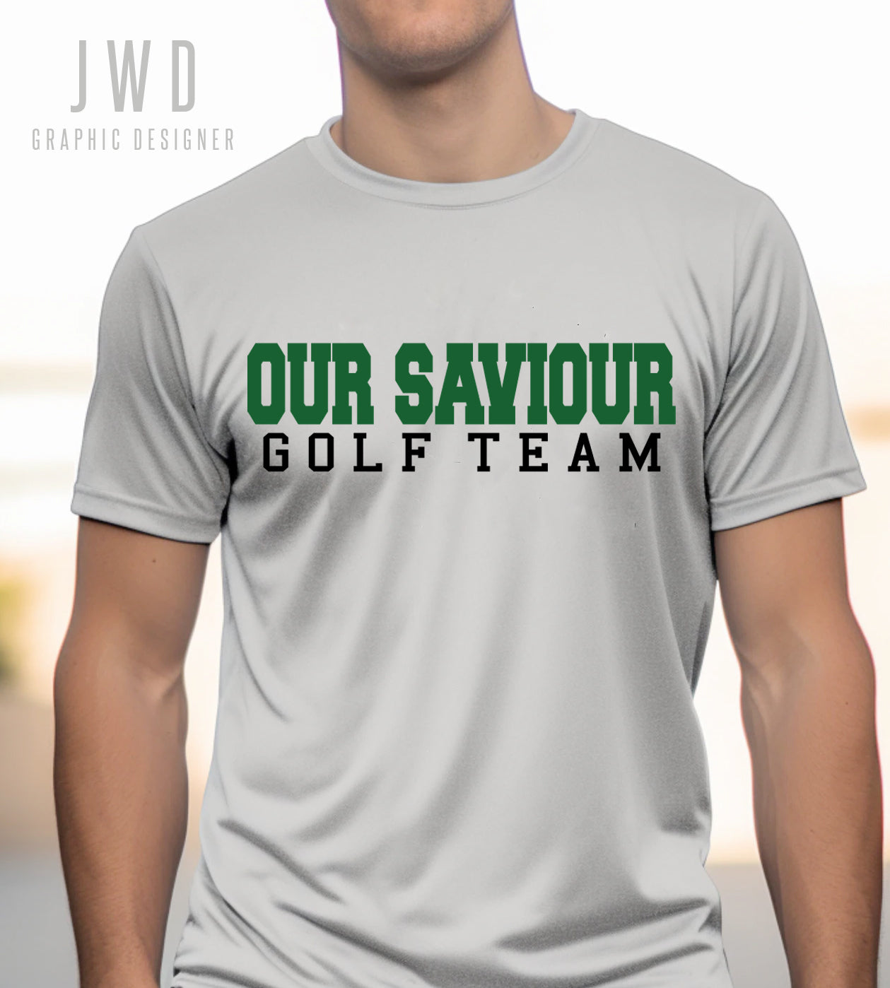 *OSS GOLF TEAM MENS + BOYS TEES - SILVER *SPIRIT WEAR*