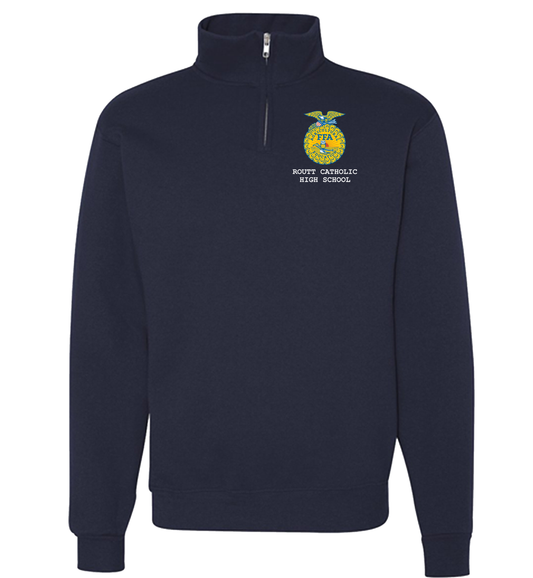 ROUTT FFA Left Chest Emblem Jerzees Adult Unisex Fit 1/4 Zip