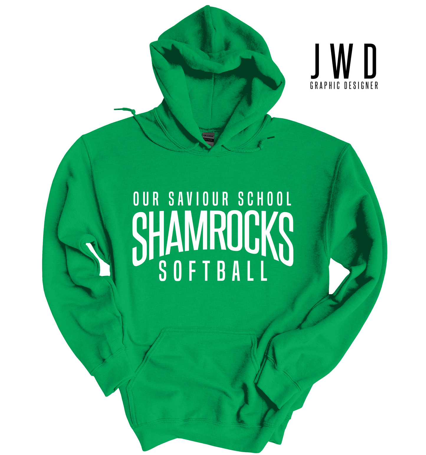 OSS SHAMROCKS SOFTBALL HOODIE - IRISH GREEN - YOUTH + ADULT SIZES
