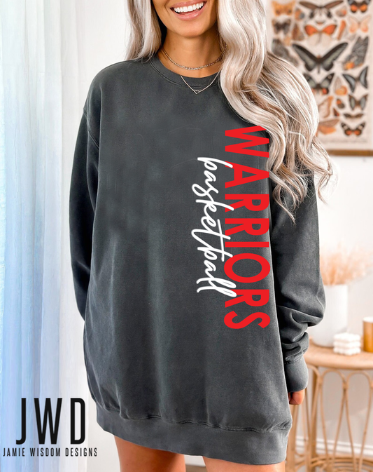 WARRIORS BASKETBALL_COMFORT COLORS ADULT UNISEX_PEPPER COLOR