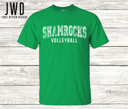 SHAMROCKS VOLLEYBALL UNISEX T-SHIRT
