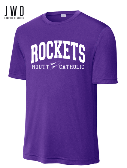 Rockets - Routt Catholic Sport-Tek Men's Drifit short sleeve t-shirt