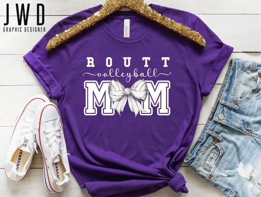 Routt Volleyball Mom - Bella Canvas Unisex T-Shirt