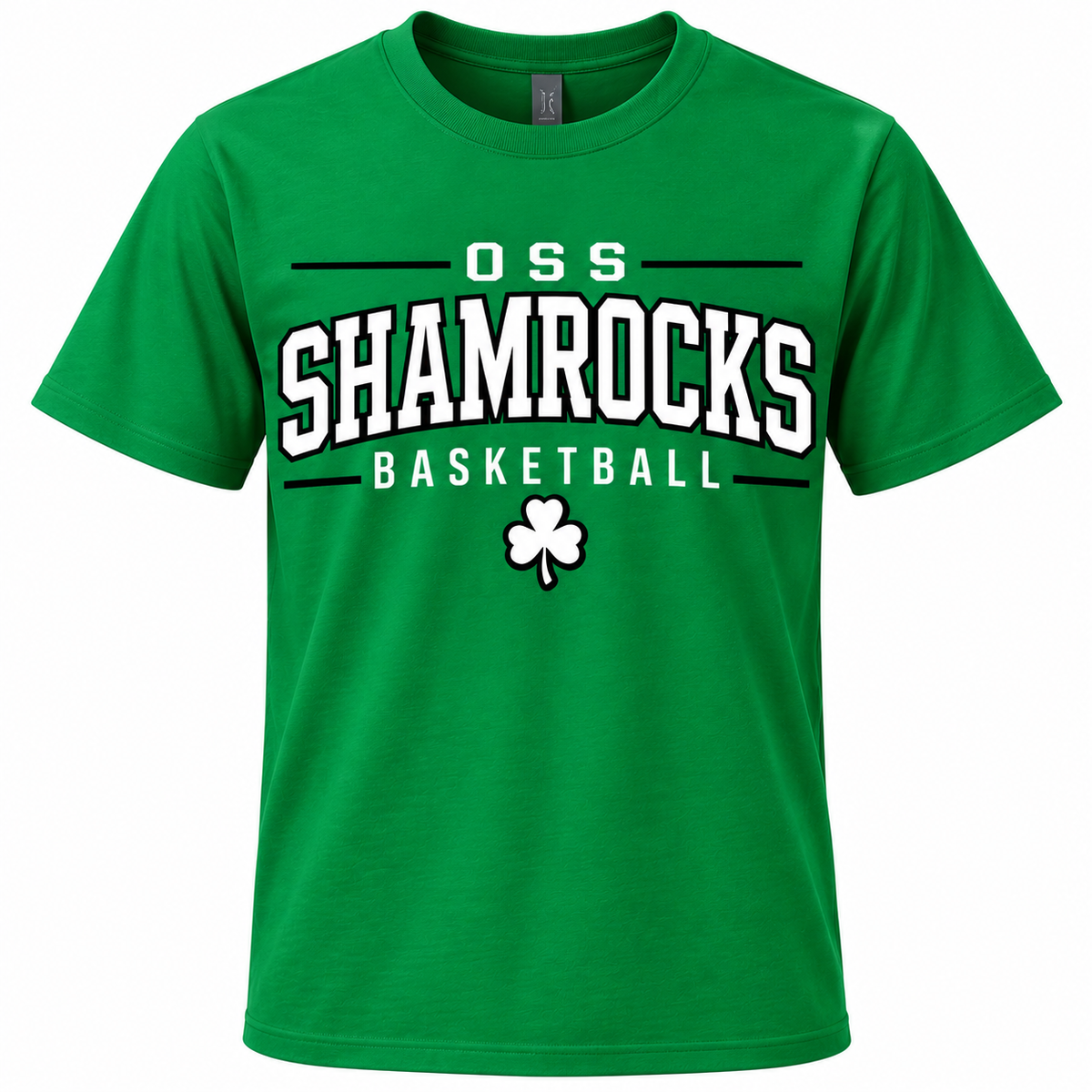 Shamrock Basketball T-Shirt - Irish Green *Available in Youth + Adult*