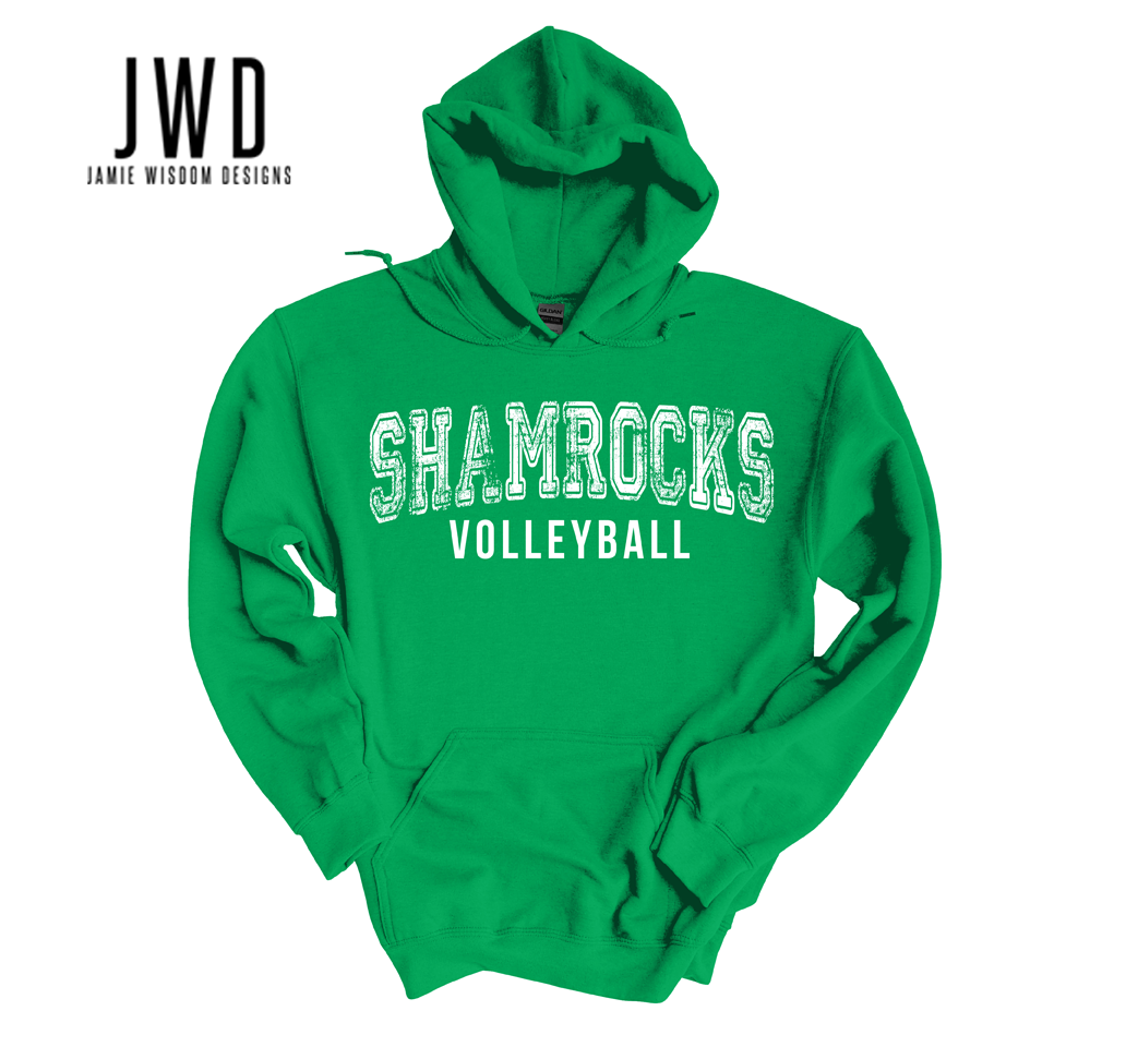 SHAMROCKS VOLLEYBALL UNISEX HOODIE