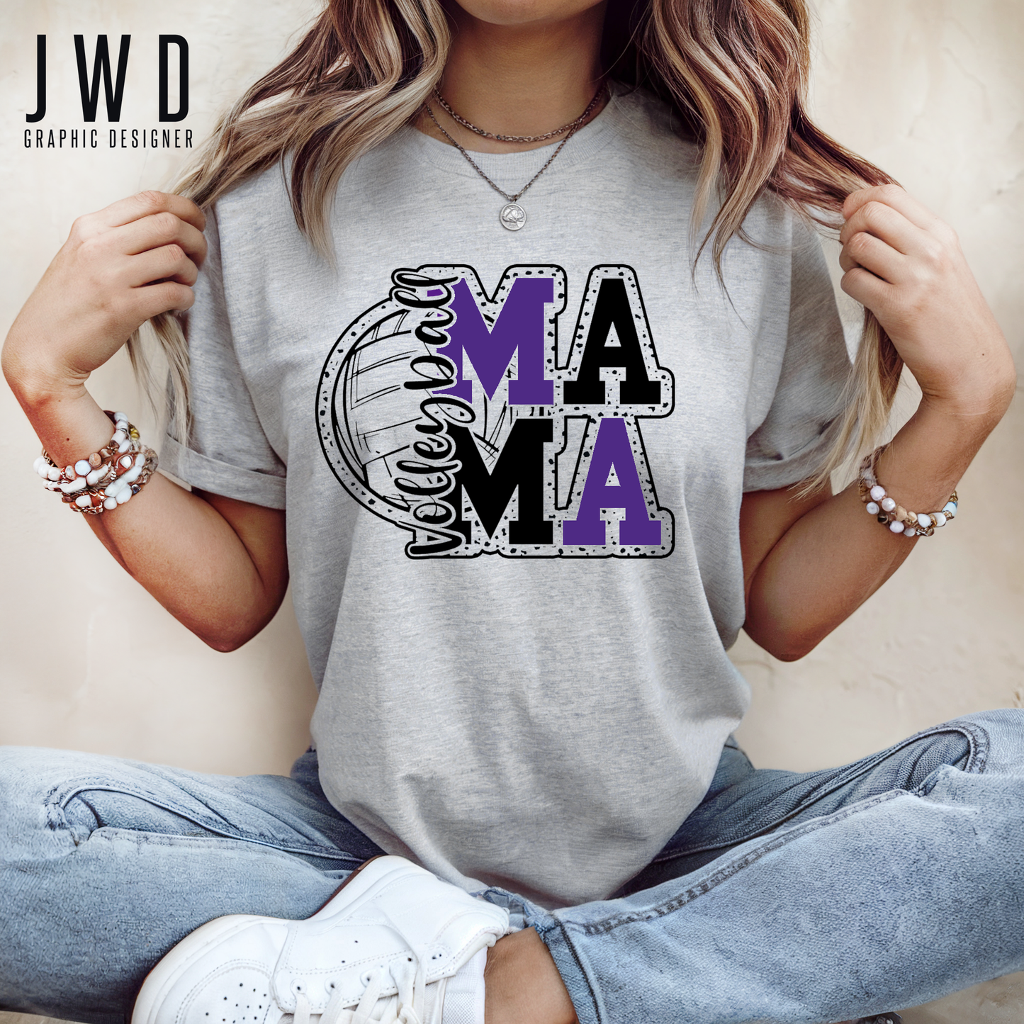 Routt Volleyball MAMA - Bella Canvas Adult Unisex T-Shirt